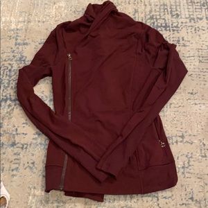 lululemon athletica Maroon Zip-Up Jacket